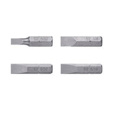 Juego de 5 puntas planas mixtas desde 5/32" hastas 9/32" cortas truper expert